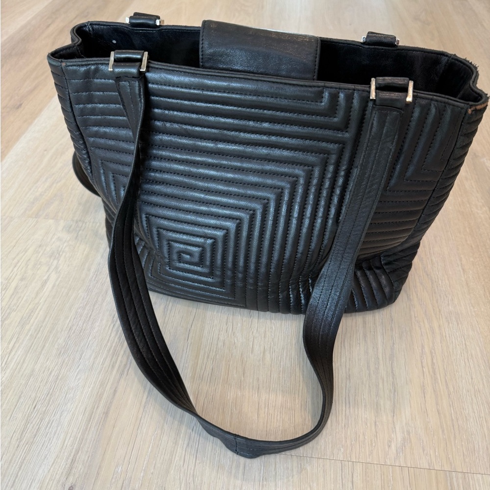 Bally Italian Quilted Leather Tote - Picture 6 of 16